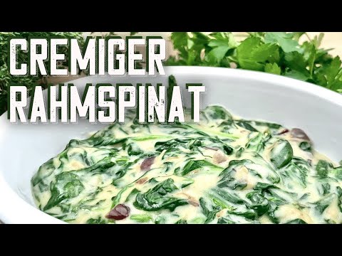 Cremiger Blattspinat  | Einfacher Rahmspinat | Spinat-Creme Rezept