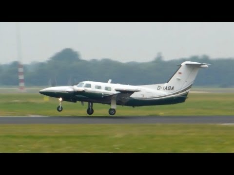 Piper PA-42 Cheyenne III - Landing and Takeoff at Groningen
