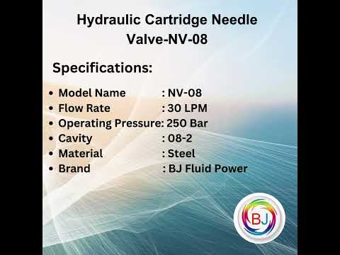 NV-08 Hydraulic Cartridge Needle Valve