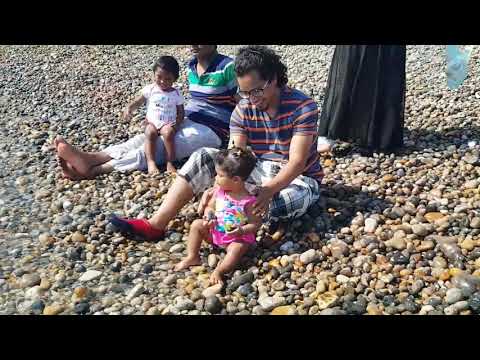 1 st time in a beach.....