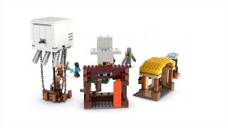 LEGO Minecraft - Balón v podobě ďasa a útok na vesnici