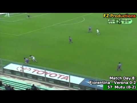 Serie A 2001-2002, day 08 Fiorentina - Verona 0-2 (Oddo, Mutu)