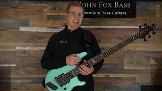 Video thumbnail for Dingwall Afterburner I 5-string in Surf Green, with Wenge Neck by John Fox Bass