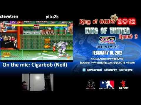 The King of GGPO Round 2 - stevetren (ryu) vs yito2k (sim)