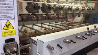 MÁY CNC 8 TRỤC 32 DAO WOODMASTER, làm việc siêu nhanh, 8 cây 1 lần