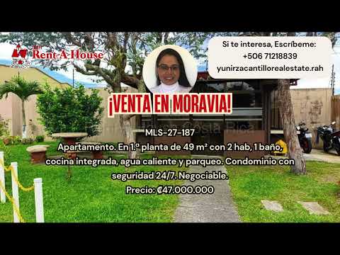 Venta Moravia Apartamento de Una Planta en Condominio