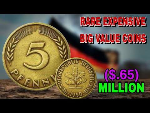 Top 3:Germany 5 Pfennig Coins Worth Big Money | 1993 F Mint Rare Coin Value & History