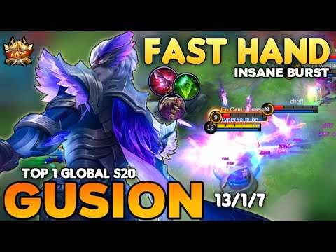 Gusion Best Build 2021 | Top 1 Global Gusion Gameplay | Mobile Legends✓
