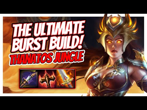 FULL POWER ONE SHOT THANATOS BUILD! - Smite Season 9 Thanatos jungle ranked
