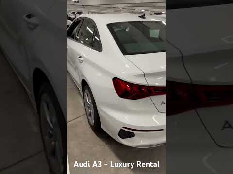 O que é um carro de luxo para alugar? Audi A3 na National Car Rental.