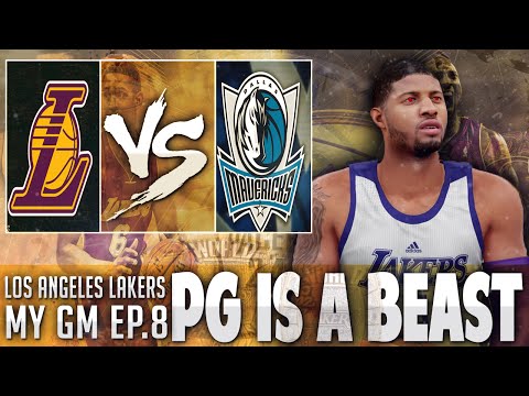 NBA 2K16 Lakers MyGM Ep.8 - PG IS A BEAST!!