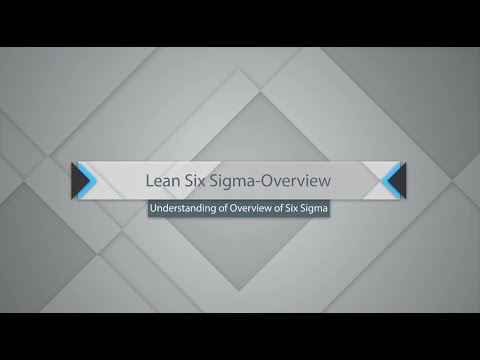 Understanding Lean Six Sigma - Video 1 of 9