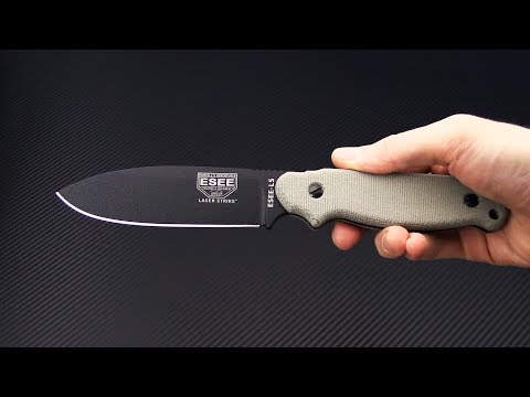 ESEE Laser Strike ESEE Logo Canvas Micarta Survival Field Fixed  