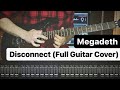 Megadeth - Disconnect ⎪Full Guitar Cover With Solo⎪TAB