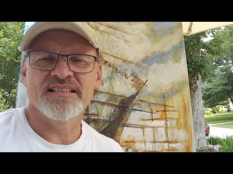 183 D. Painting A Tall Ship By Process.