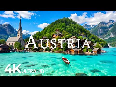 FLYING OVER AUSTRIA (4K UHD) – Soothing Music Along With Beautiful Nature Video - 4K Video UHD #2