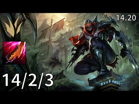 Zed Jungle vs Volibear - EUW diamond | Patch 14.20