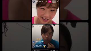 女子テニス選手のインスタライブ！