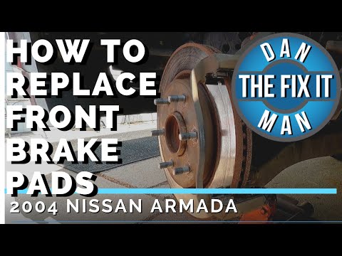 2004 NISSAN ARMADA - REPLACING FRONT BRAKE PADS - DIY