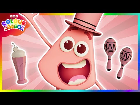 Sing Along with PINK: A fun way for kids to learn colours | Colour Songs for Kids | @Colourblocks