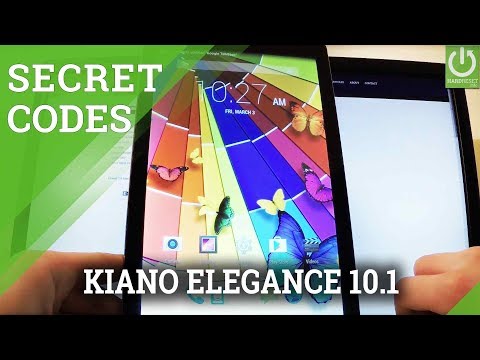KIANO Elegance 10.1 Secret Codes / Hidden Menu / Advanced Options