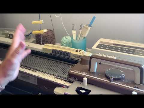 PATTERN KNITTING ON THE Silver Reed SK155 Chunky Knitting Machine
