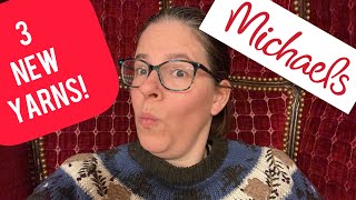 3 NEW YARNS @michaels Loops and Threads #newyarn #yarnshopping #michaelsfinds #loopsandthreads
