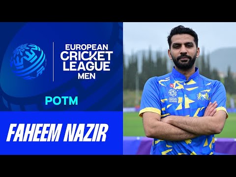 POTM Match 4: F.Nazir - BUB vs ZNM | Group D | European Cricket League 2025 | 5 Mar 2025 | ECL25.046