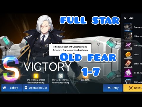 [Counter: Side] Clear OLD FEAR 1-7 FULL STAR IN 1 TURN |Newbie Gaming