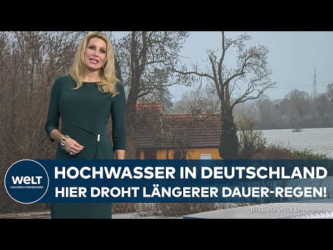 WETTER: Hochwasser in Deutschland! In manchen Regionen wird es länger Dauer-Regen geben