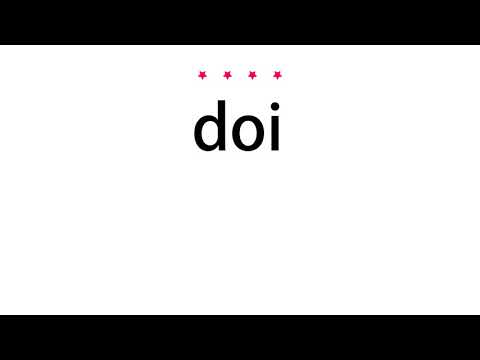 How to pronounce doi - Vocab Today