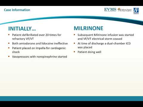 Thumbnail image of video presentation for COVID-19 Mediated Electrical Storm Managed with Milrinone