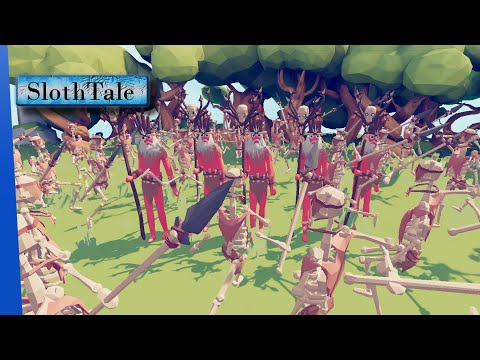 Never Ending ARMY - Only one Faction was able to defeat them | TABS ( 5x SHAMAN vs Every Faction )