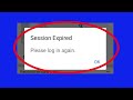 HOW To Fix Facebook Session Expire Please Log in Again