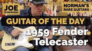 Video thumbnail for Guitar of the Day: 1959 Fender Telecaster Top Loader | Guest: Joe Bonamassa | Norman's Rare Guitars by Normans Rare Guitars