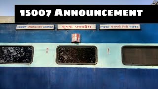 preview picture of video 'Announcement: 15007 Varanasi City - Lucknow Junction, Krishak Express'