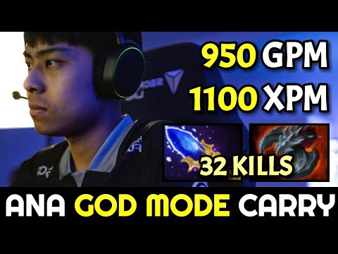 ANA GOD MODE Carry — 14min Rampage 32 Kills in 27min Game Dota 2