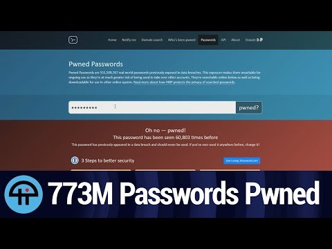 773 Million Passwords Pwned
