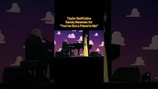 Taylor Swift has a friend in Randy Newman at the world premiere of Toy Story 5!