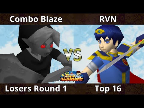 Smashtoberfest 2022 - Combo Blaze  (Young Link) Vs. RVN (Marth) SSB64 Smash Remix Tournament
