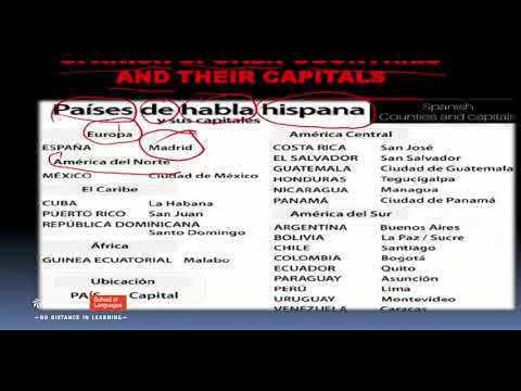 Spanish is a worldwide spoken language, learn about Spanish language and Spanish speaking countries