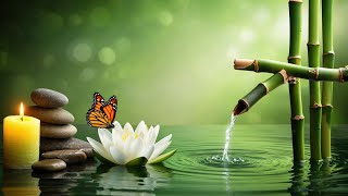 Tranquil Bamboo Waterfall Sounds | Relaxing Nature Ambience