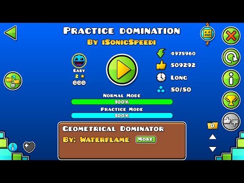 Practice Domination 100% [Easy] All Coins! By iSonicSpeedi - Geometry Dash (2.11)