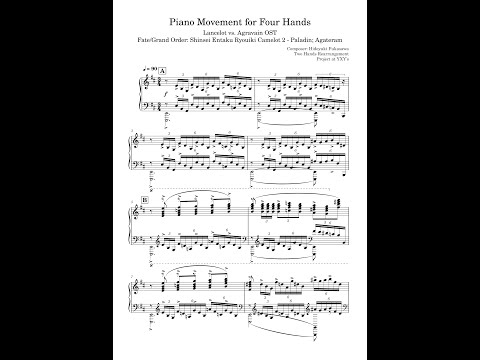 Lancelot vs Agravain Piano OST Solo Arrangement, Fate/Grand Order 1.6 Shinsei Entaku Ryouiki Camelot