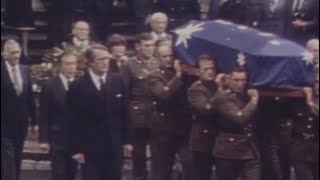 The state funeral of Sir Robert Menzies at Melbourne's Scots' Church