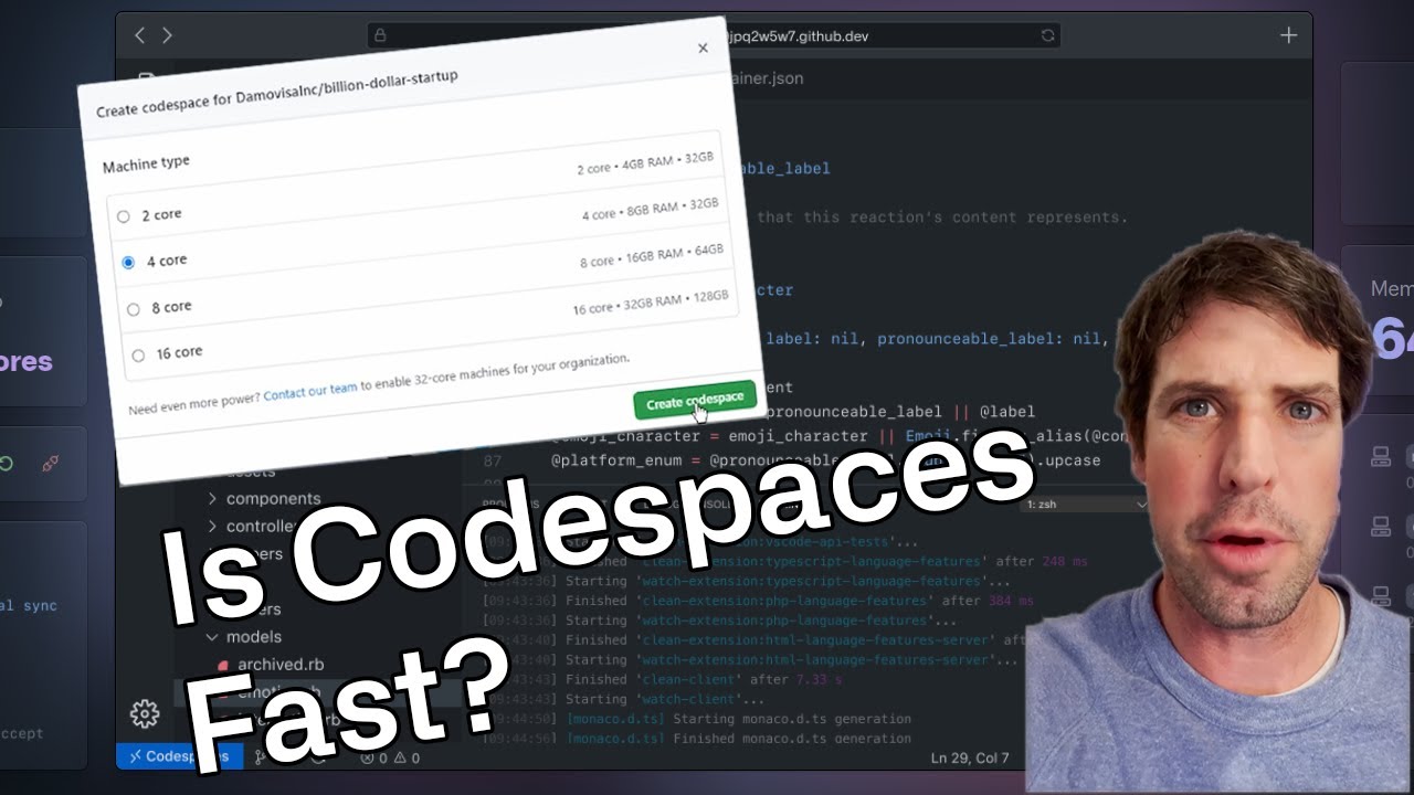 Set up Codespaces in 15 seconds!