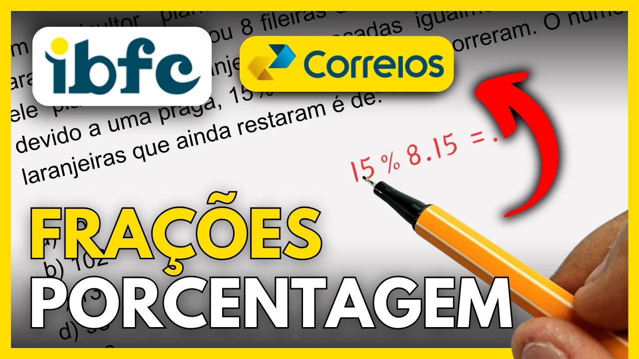 FRAÇÕES E PORCENTAGEM: MATEMÁTICA | CONCURSO CORREIOS 2024
