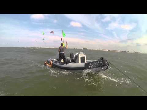 Think Blue Kitesurf World Cup - Slalom Intro and Round 1 Finals - PKRA 2014 Germany