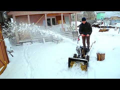 фото снегоуборщик бензиновый champion st556 0