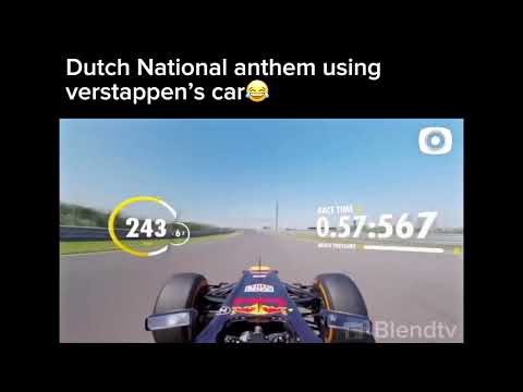 Max Verstappen Makes Dutch National Anthem With His Car